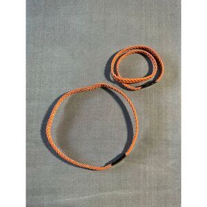 Faux Leather Bracelet‎ Burnt Orange